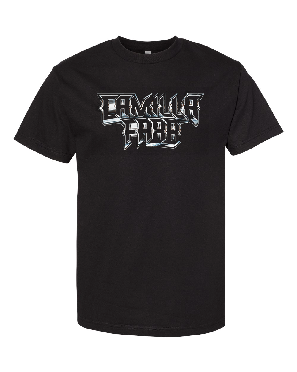 Camilla Fabb - Chrome Logo Tee – MERCHBOX.LIVE, image size:1000x1250